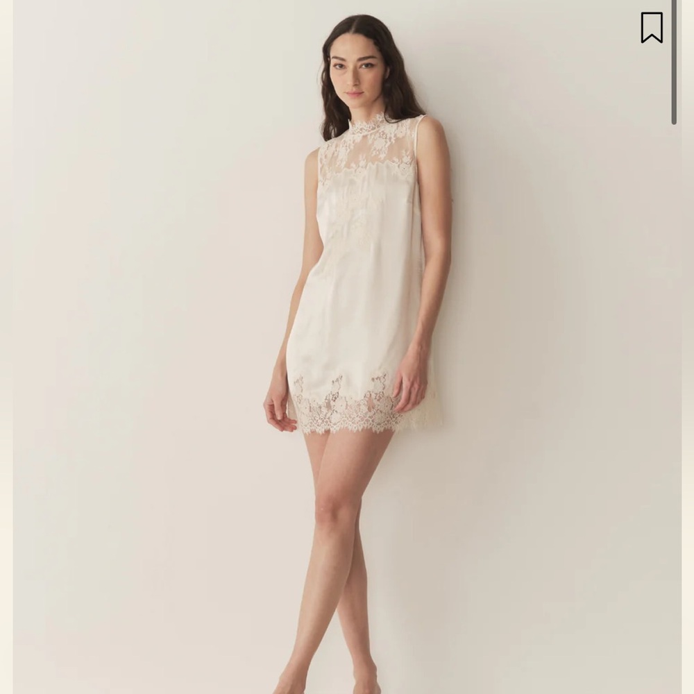DÔEN Valeria Silk Dress in Sea Salt